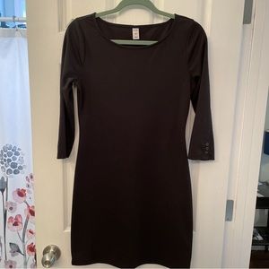 Black ponte knit shift dress | Old Navy